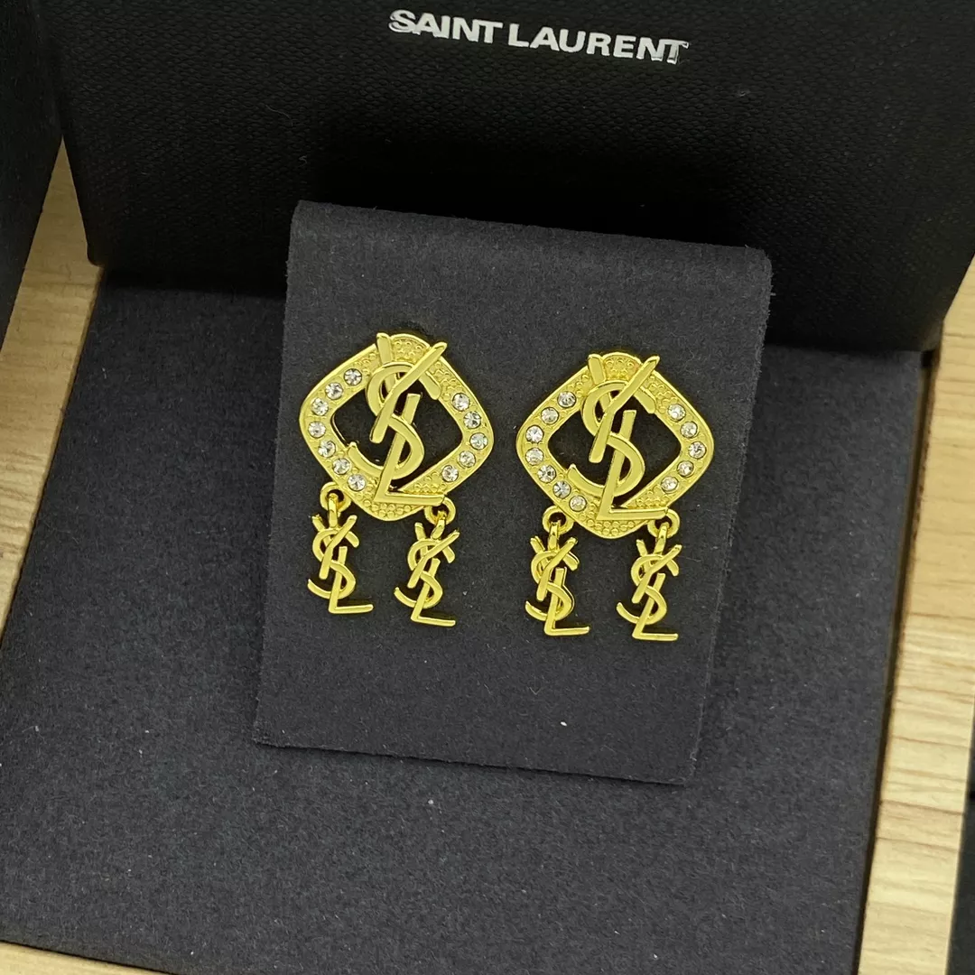 yves saint laurent ysl boucles doreilles pour femme s_12b3113